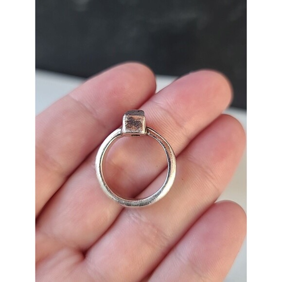925 Sterling Silver Labradorite Ring Size US 6 Vintage - Picture 7 of 10